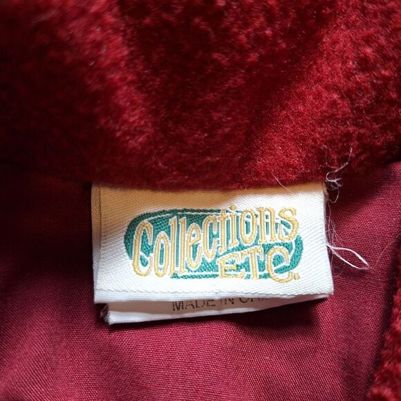 COLLECTIONS ETC Fleece Ugly Christmas Sweater Vest Sz M Red White Snowman - Picture 3 of 8